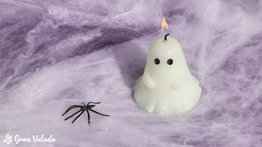 ako vyrobiť sviečky na halloween duch